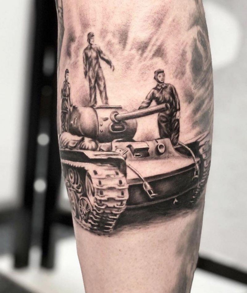 30 Pretty Tank Tattoos You Will Love