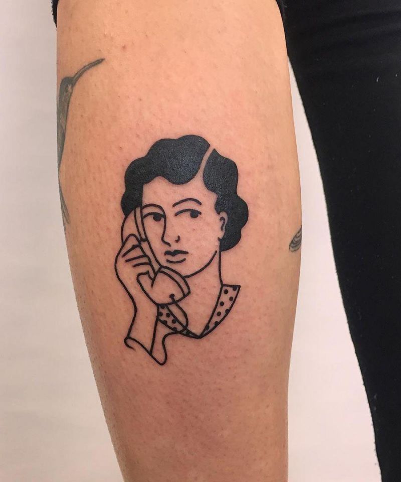 30 Pretty Telephone Tattoos to Inspire You