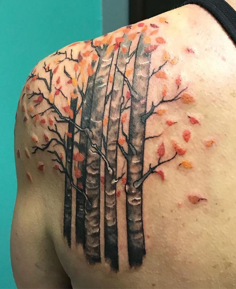 30 Pretty Aspen Tattoos for Inspiration