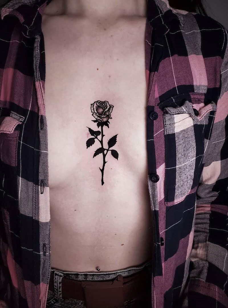 30 Pretty Black Rose Tattoos That Give You an Unexpected Feeling