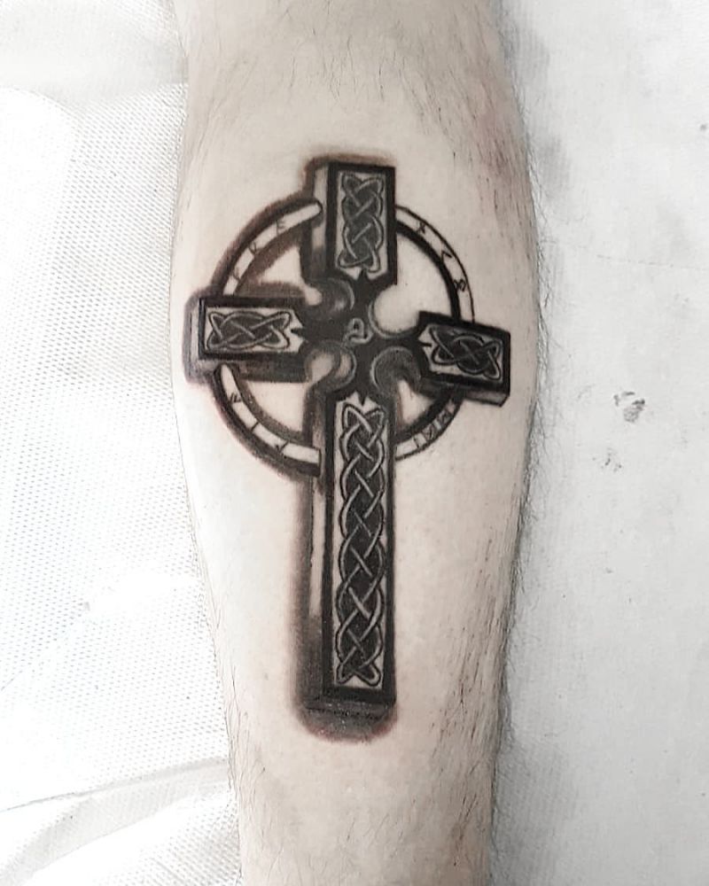 30 Pretty Celtic Cross Tattoos You Will Love