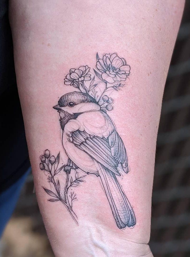 30 Pretty Chickadee Tattoos You Will Love