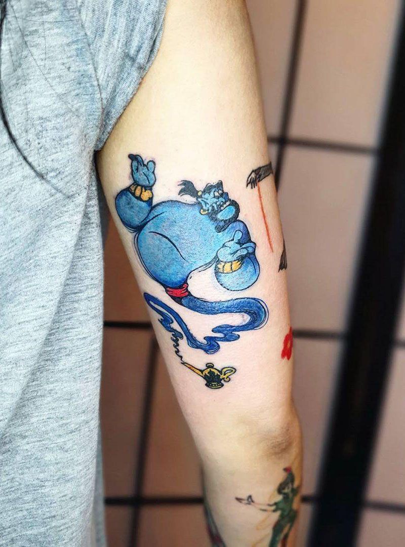 30 Pretty Genie Tattoos Hope to Achieve Your Wish