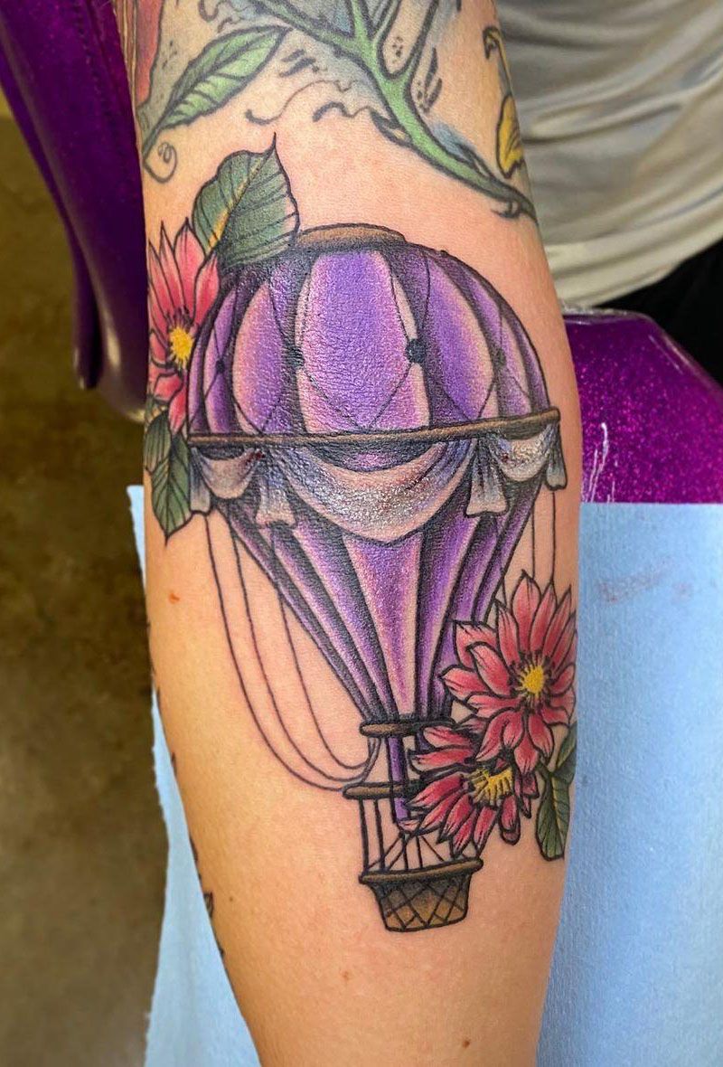 30 Pretty Hot Air Balloon Tattoos Let You Soar In The Sky