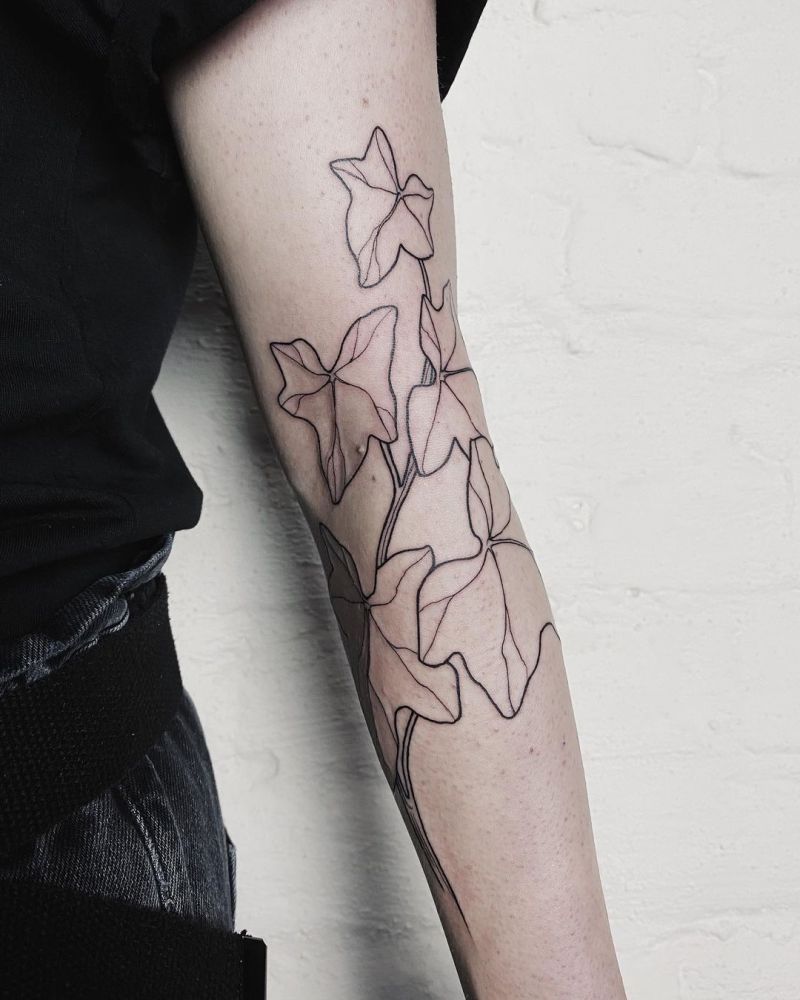 30 Pretty Ivy Tattoos Improve Your Temperament