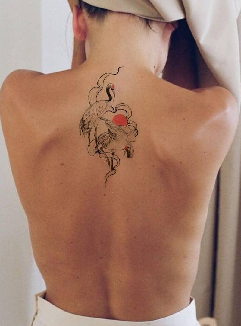 30 Pretty Stork Tattoos Show Your Temperament