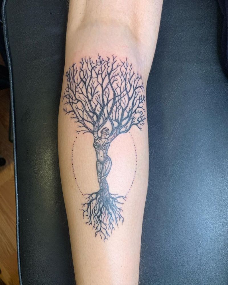 30 Pretty Tree Tattoos Make You Elegant