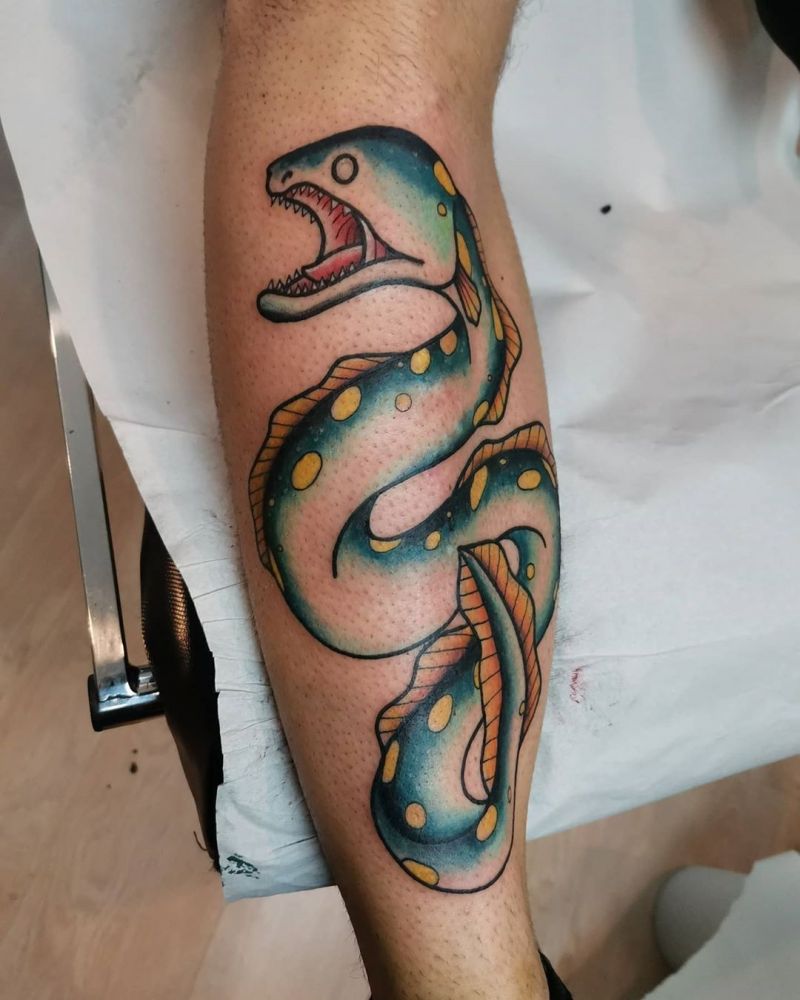 30 Pretty Eel Tattoos to Inspire You