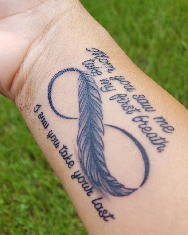 30 Pretty Infinity Feather Tattoos Make You Beautiful Forever