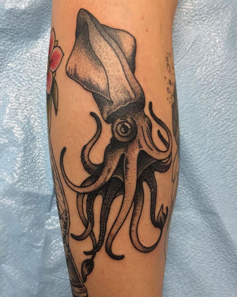 30 Pretty Squid Tattoos that Make You Sexy