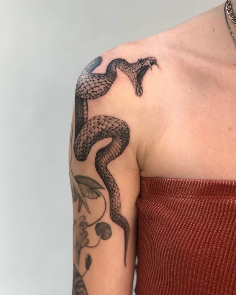 30 Pretty Viper Tattoos You Will Love