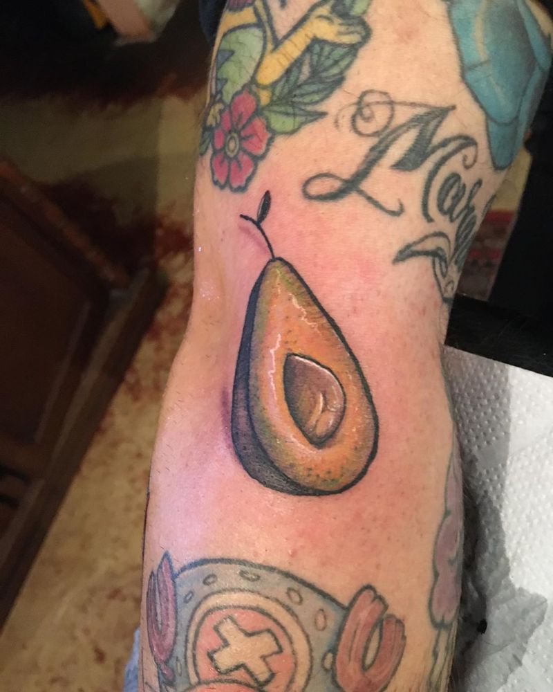 30 Pretty Avocado Tattoos Make You Elegant