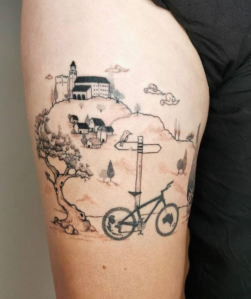 30 Pretty Bicycle Tattoos Make You Beautiful