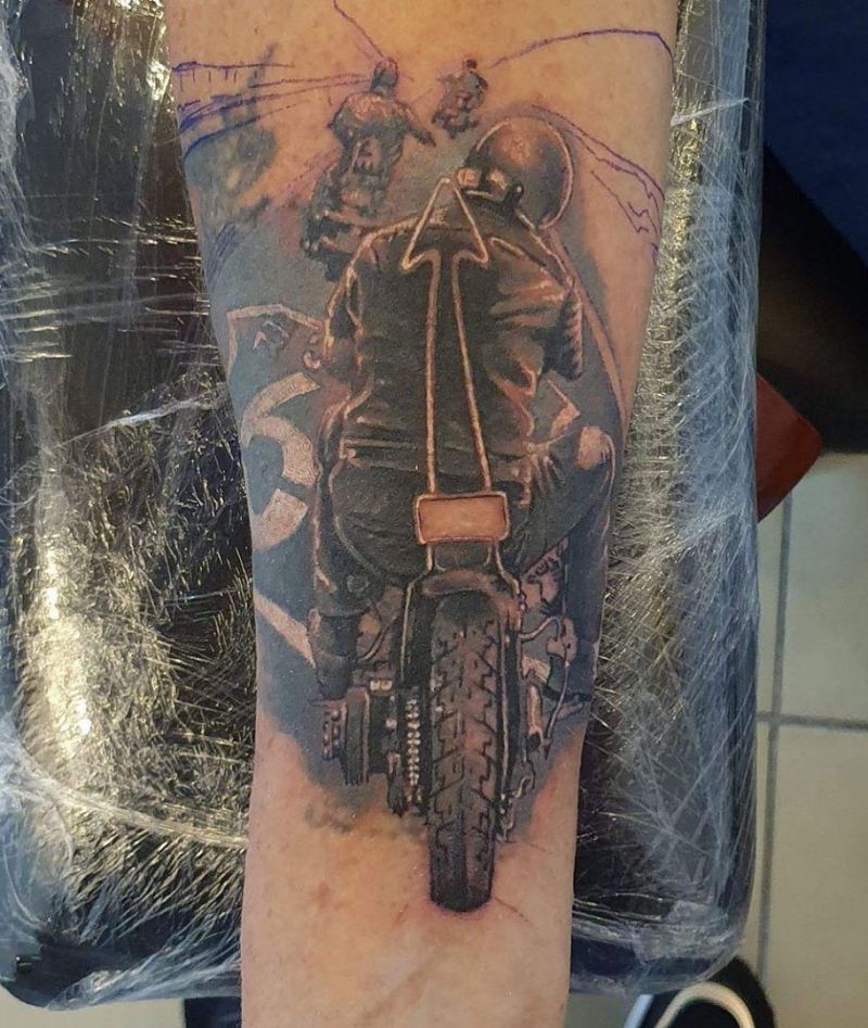 30 Pretty Biker Tattoos You Will Love