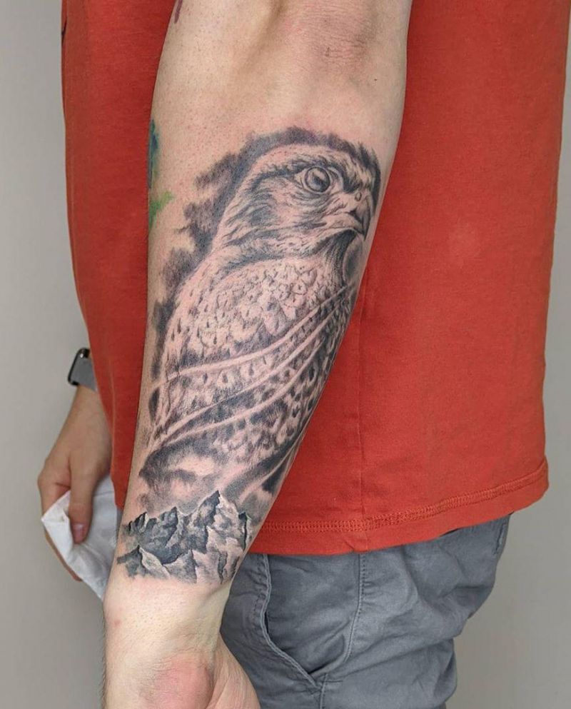 30 Pretty Falcon Tattoos Make You Elegant