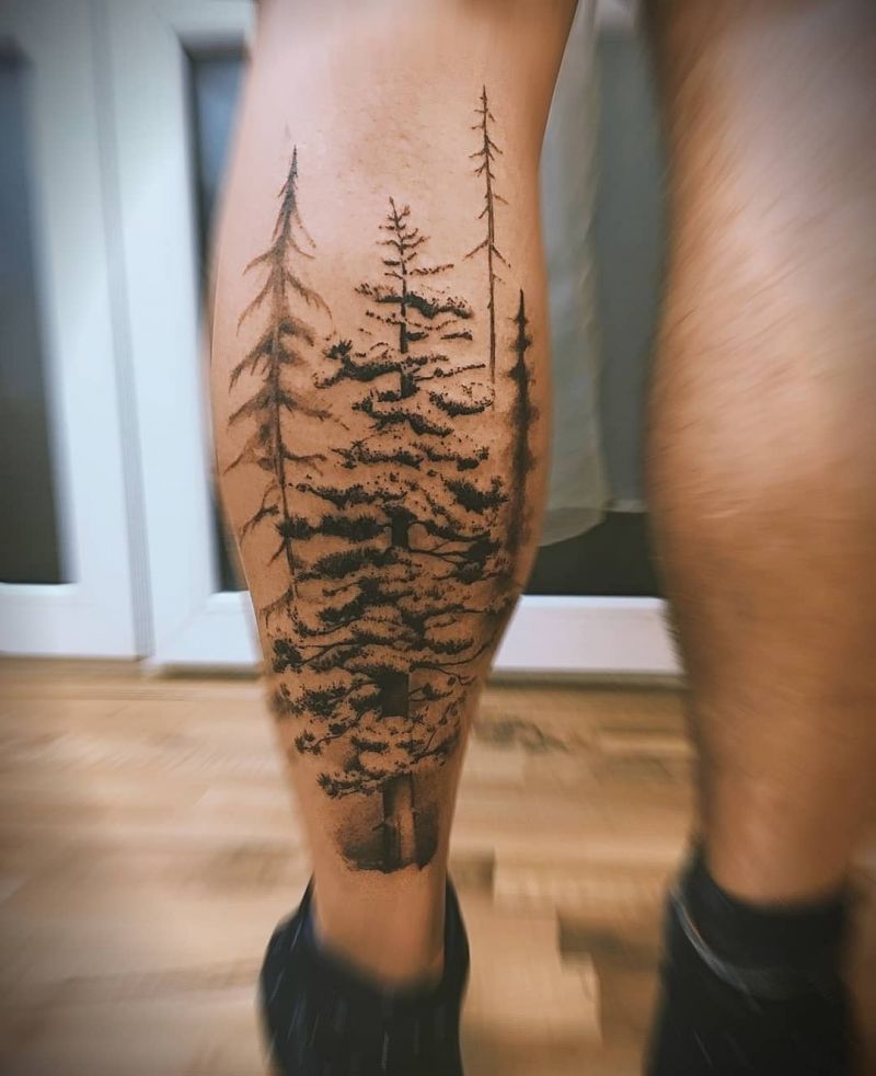 30 Pretty Fir Tree Tattoos You Will Love