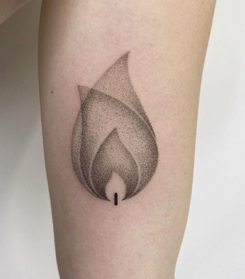 30 Pretty Flame Tattoos That Make You More Attractive