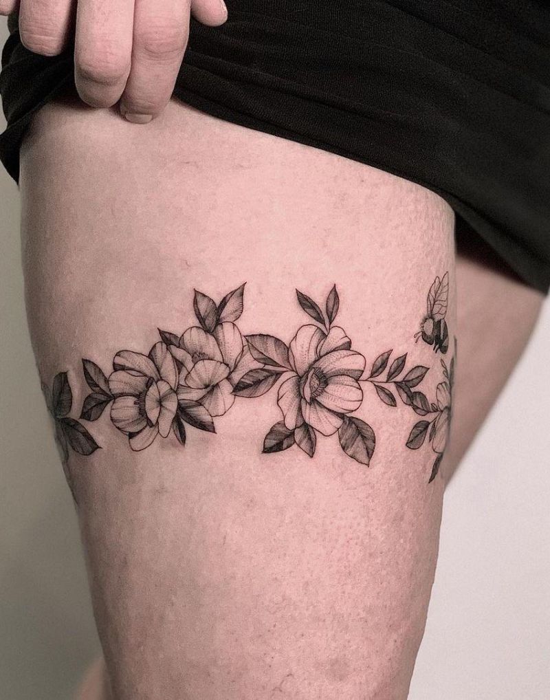 30 Pretty Garter Tattoos Make You Charming