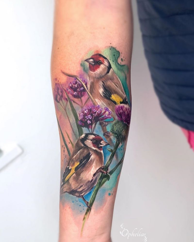 30 Pretty Goldfinch Tattoos to Inspire You