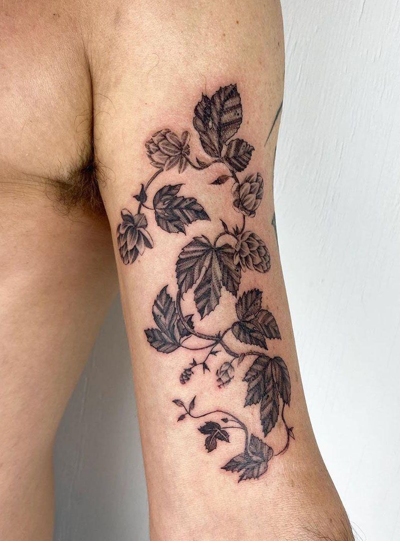 30 Pretty Hops Tattoos You Must Try