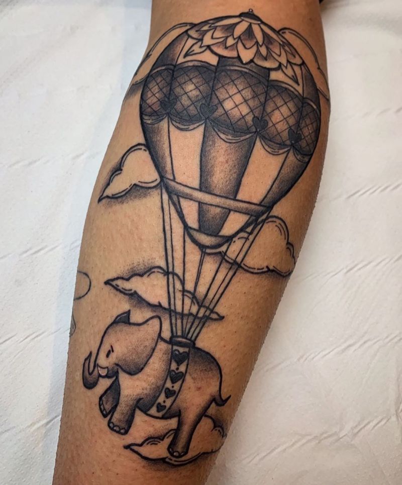 30 Pretty Hot Air Balloon Tattoos Let You Soar In The Sky