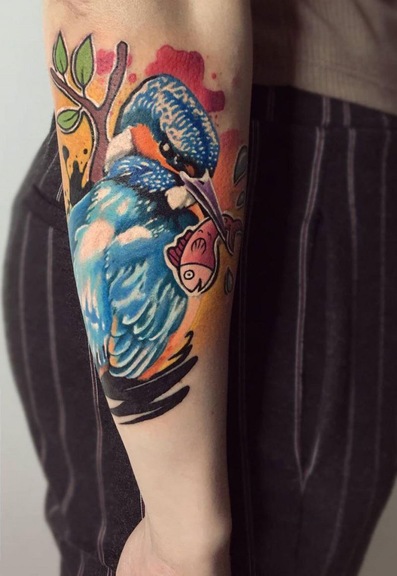 30 Pretty Kingfisher Tattoos You Must Try