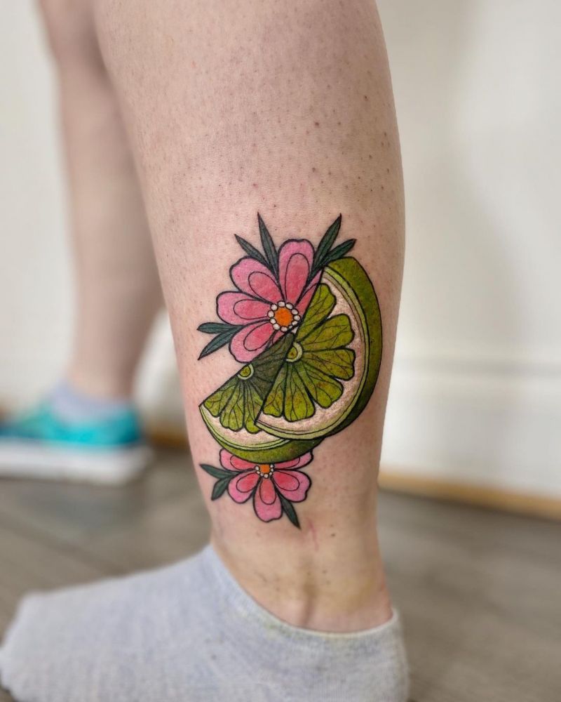 30 Pretty Lime Tattoos You Will Love