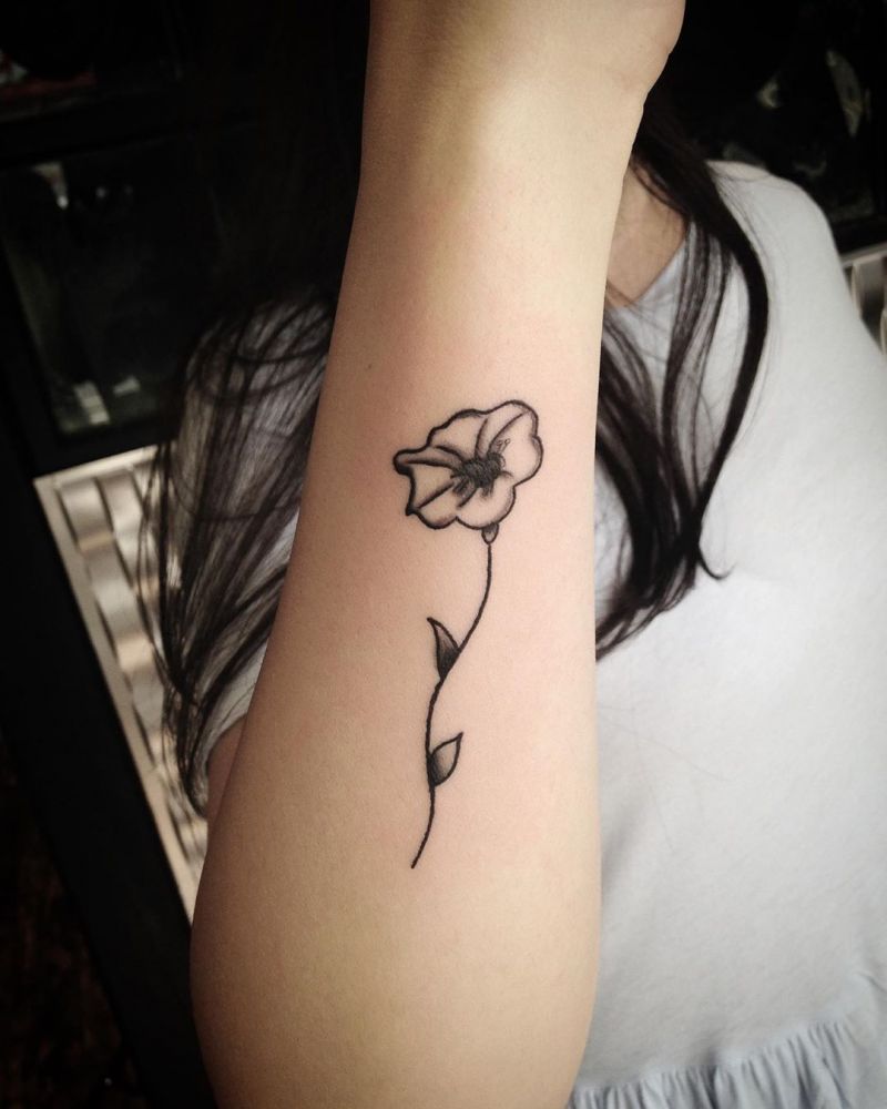 30 Pretty Morning Glory Tattoos to Inspire You