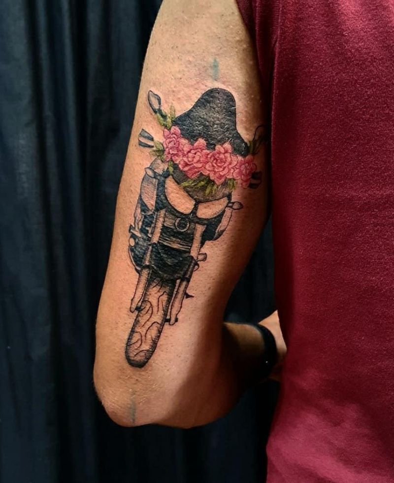 30 Pretty Motorcycle Tattoos You Will Love to Try