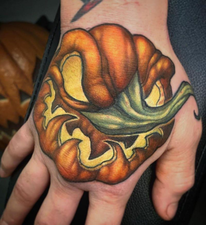 30 Pretty Pumpkin Tattoos You Will Love