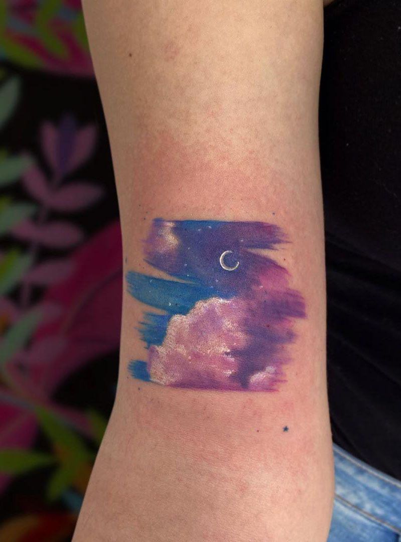 30 Pretty Sky Tattoos Make You Carefree and Joyous