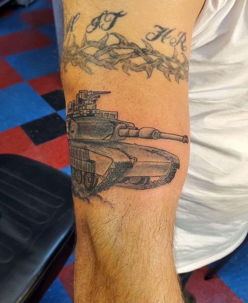 30 Pretty Tank Tattoos You Will Love