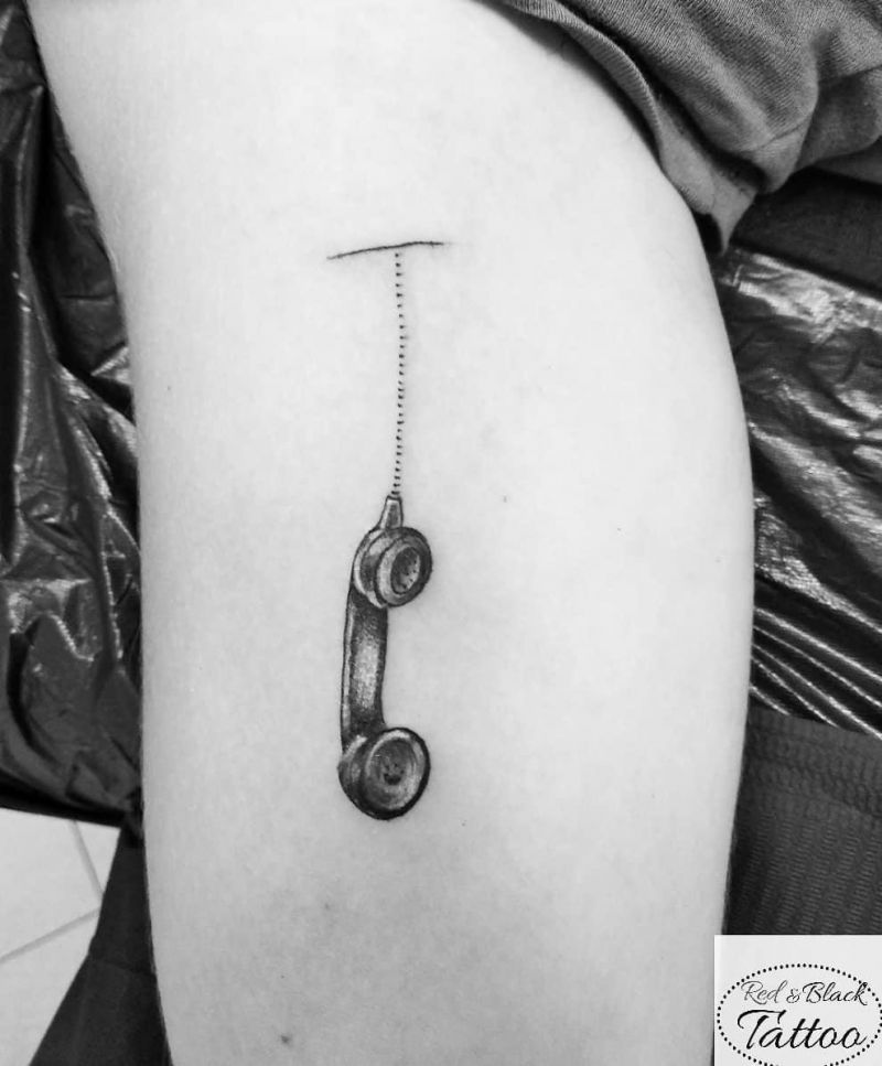 30 Pretty Telephone Tattoos to Inspire You