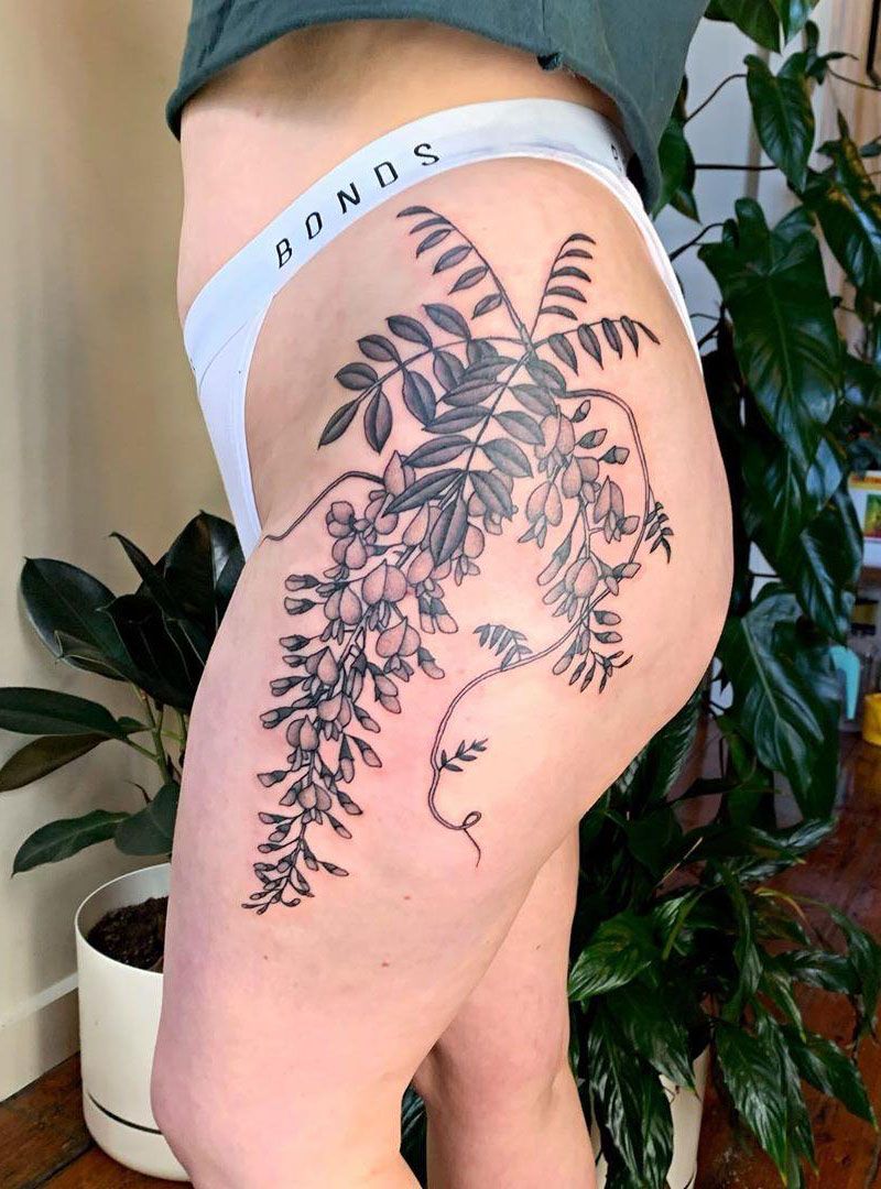 30 Pretty Wisteria Tattoos You Must Try