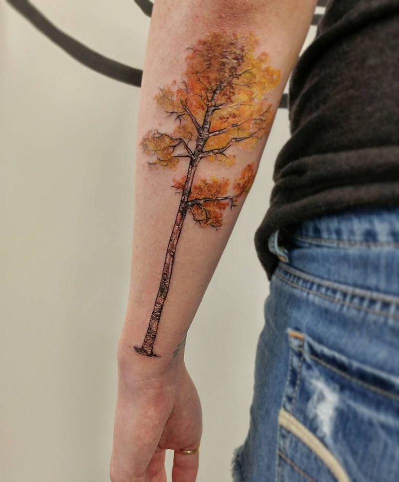 30 Pretty Aspen Tattoos for Inspiration