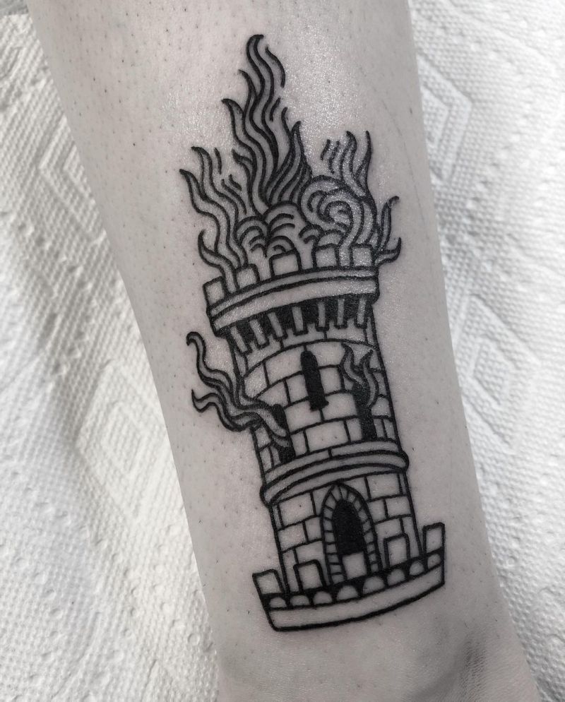 30 Pretty Castle Tattoos that Can Enhance Your Temperament