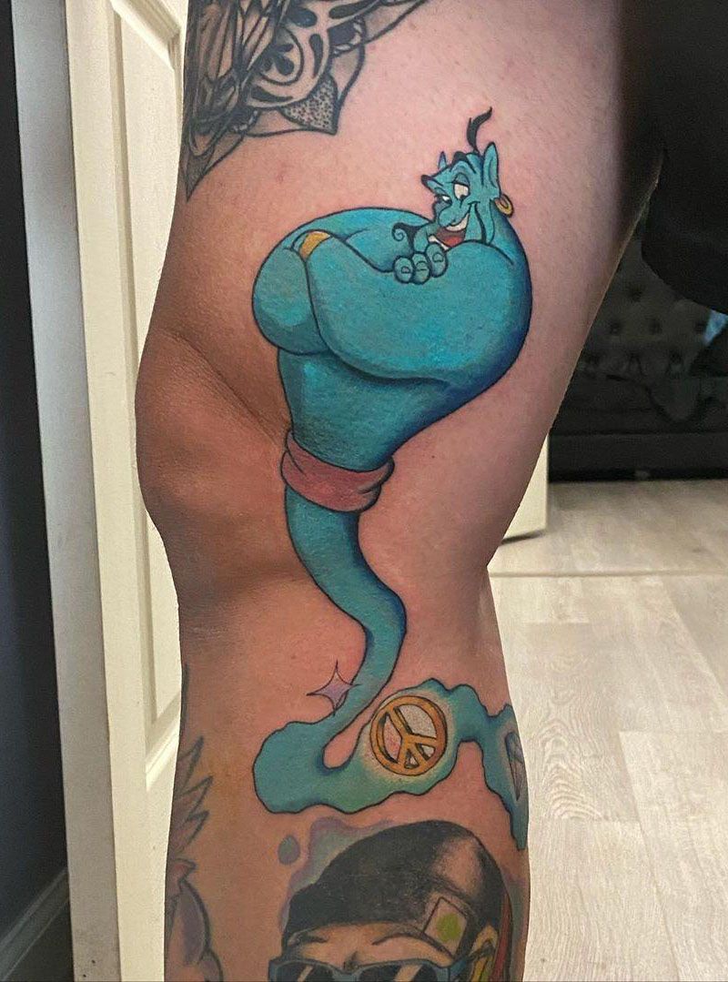 30 Pretty Genie Tattoos Hope to Achieve Your Wish
