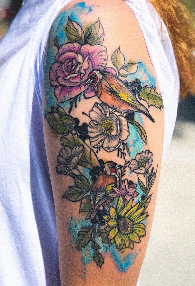 30 Pretty Goldfinch Tattoos to Inspire You