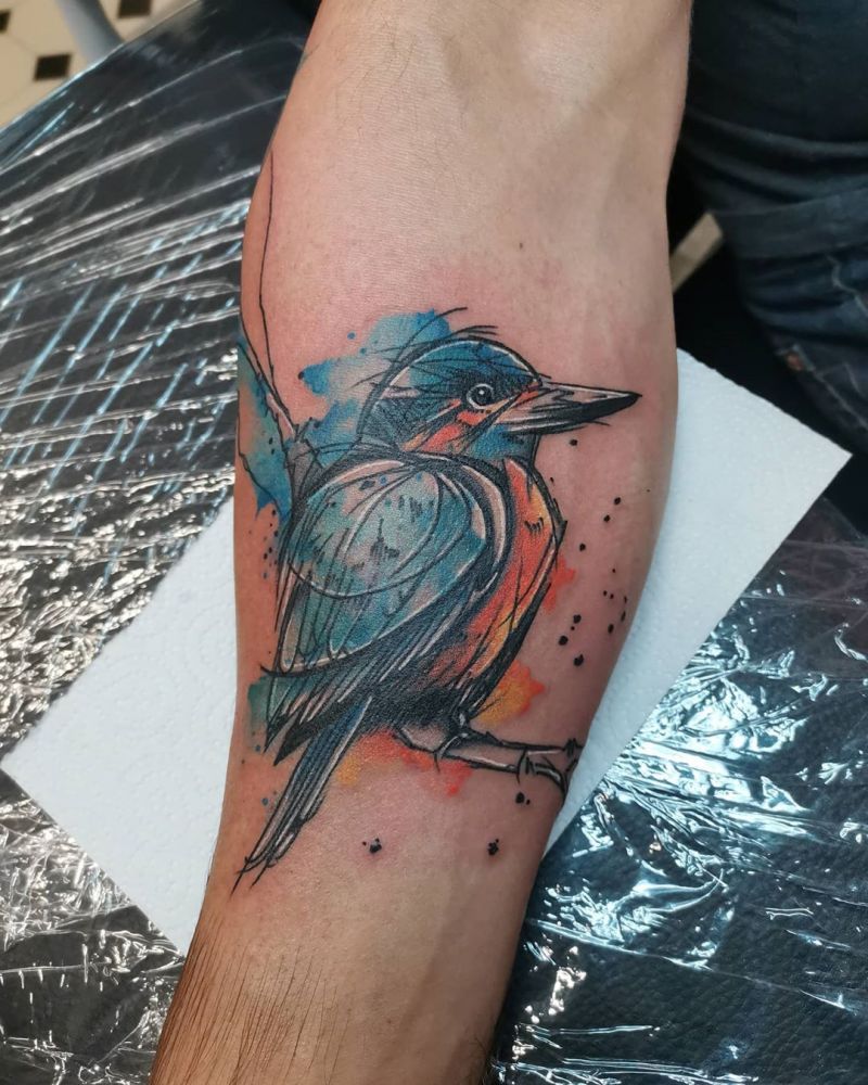 30 Pretty Kingfisher Tattoos You Must Try