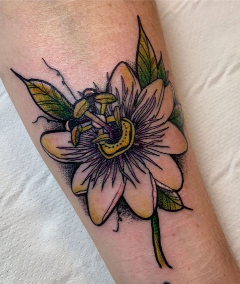 30 Pretty Passion Flower Tattoos You Must Try