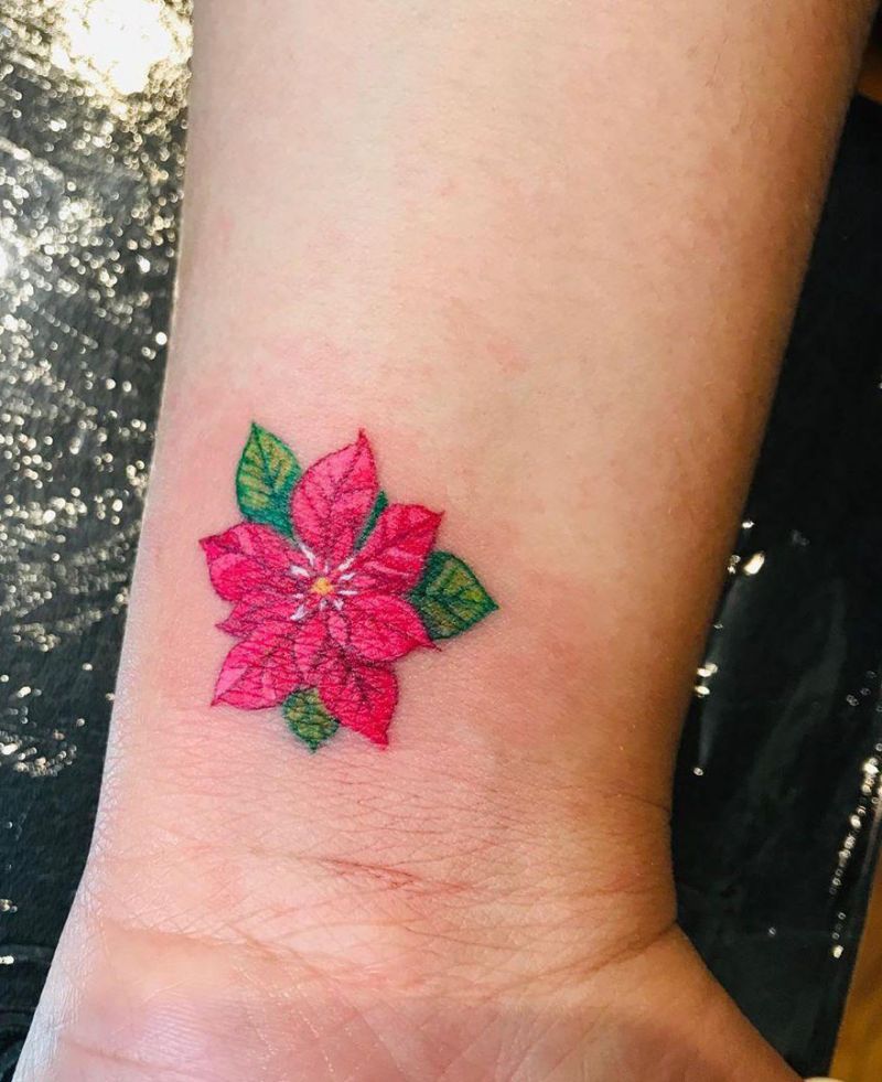 30 Pretty Poinsettia Tattoos You Must Try