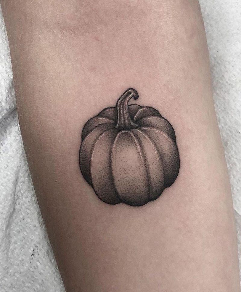 30 Pretty Pumpkin Tattoos You Will Love