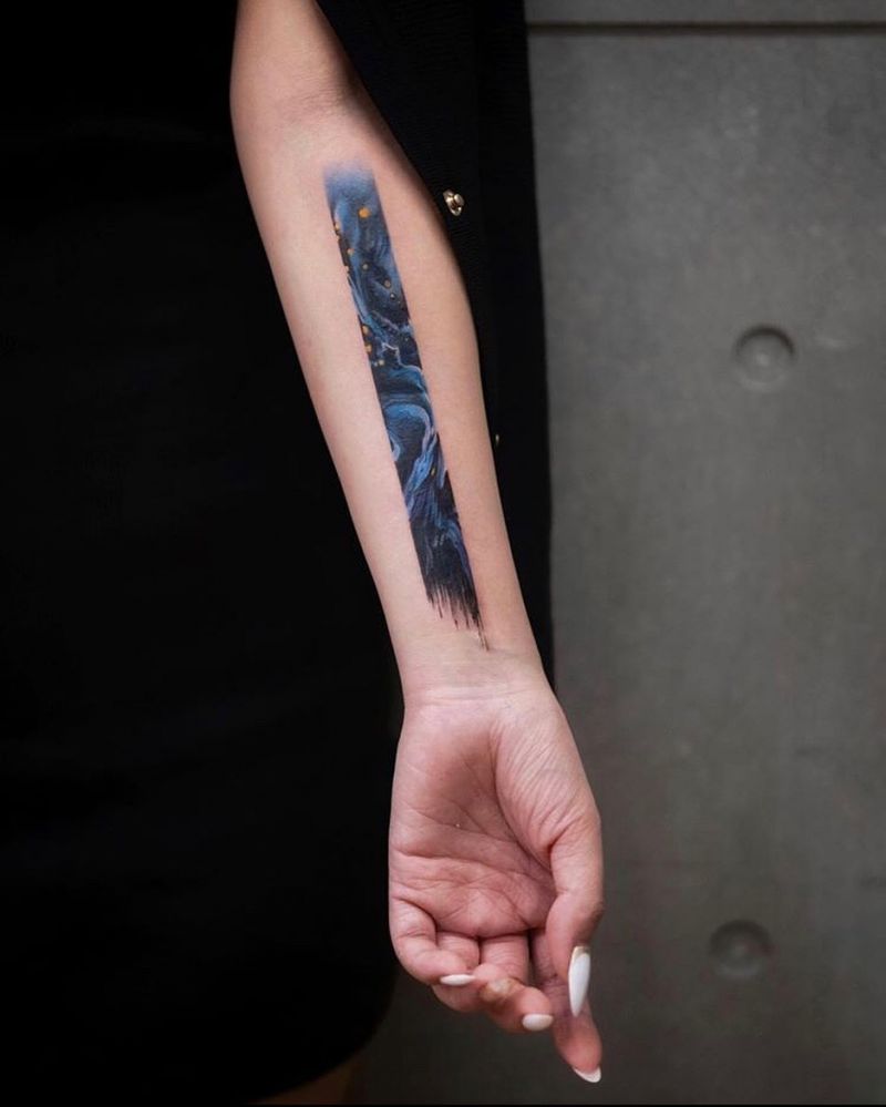 30 Pretty Sky Tattoos Make You Carefree and Joyous