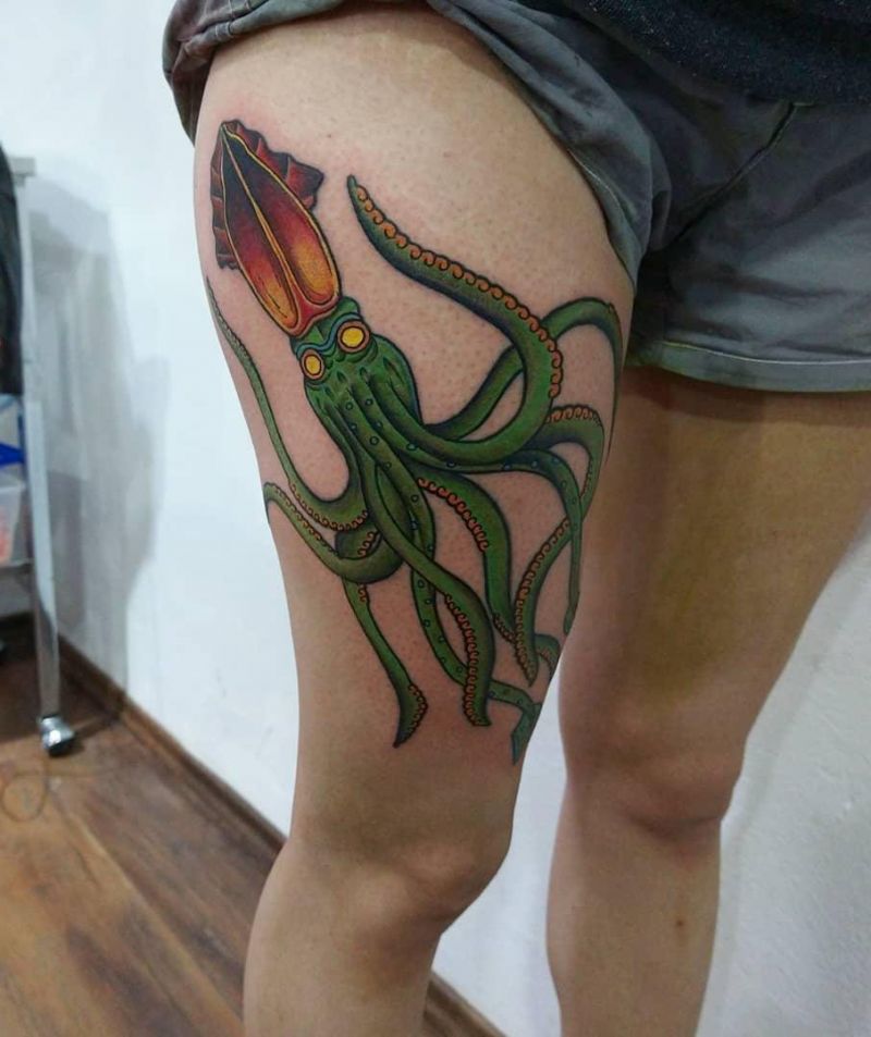 30 Pretty Squid Tattoos that Make You Sexy