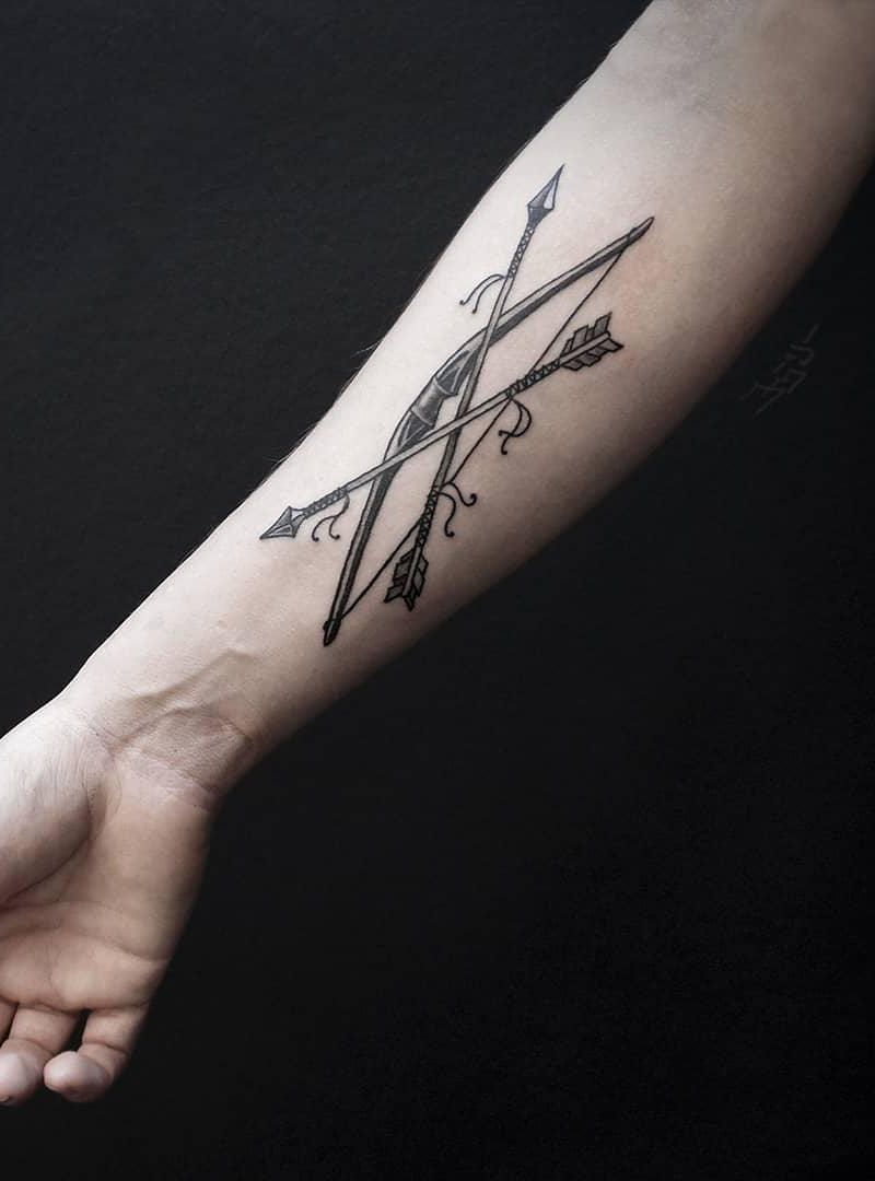 30 Pretty Archery Tattoos that Can Enhance Your Temperament