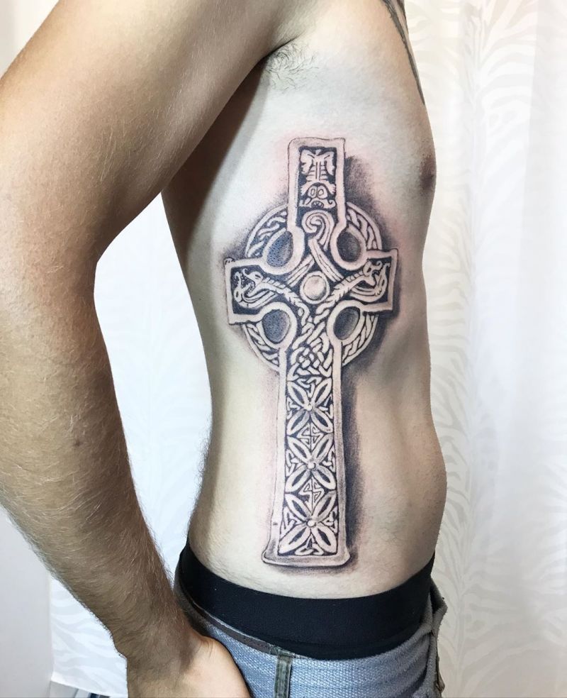 30 Pretty Celtic Cross Tattoos You Will Love