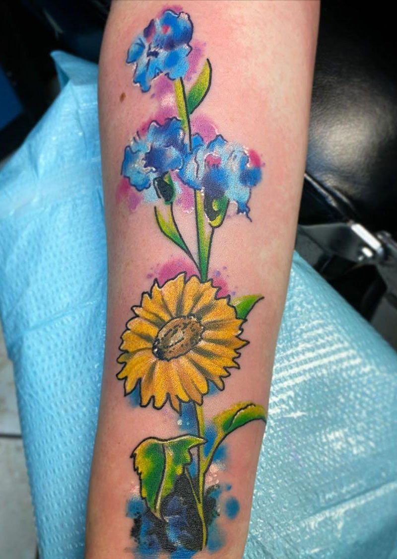 30 Pretty Cornflower Tattoos to Inspire You