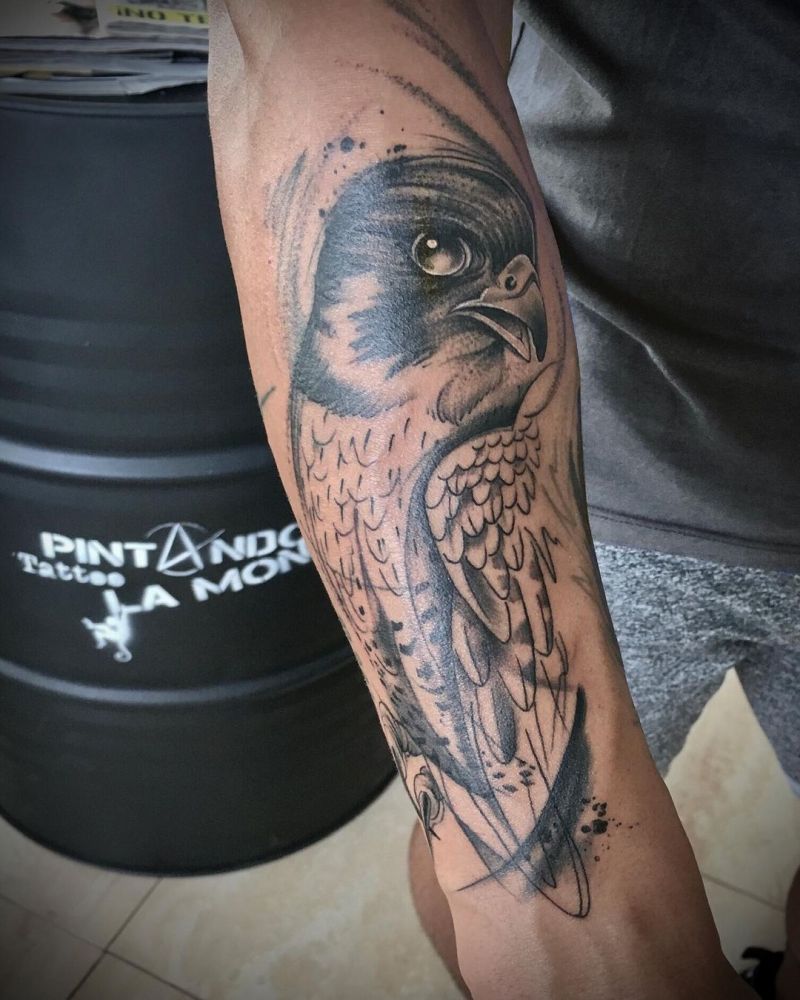 30 Pretty Falcon Tattoos Make You Elegant