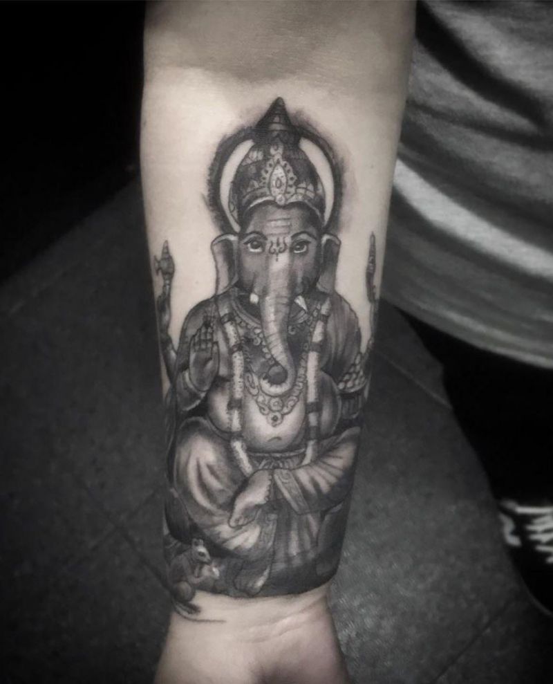 30 Pretty Ganesha Tattoos Make You Charming