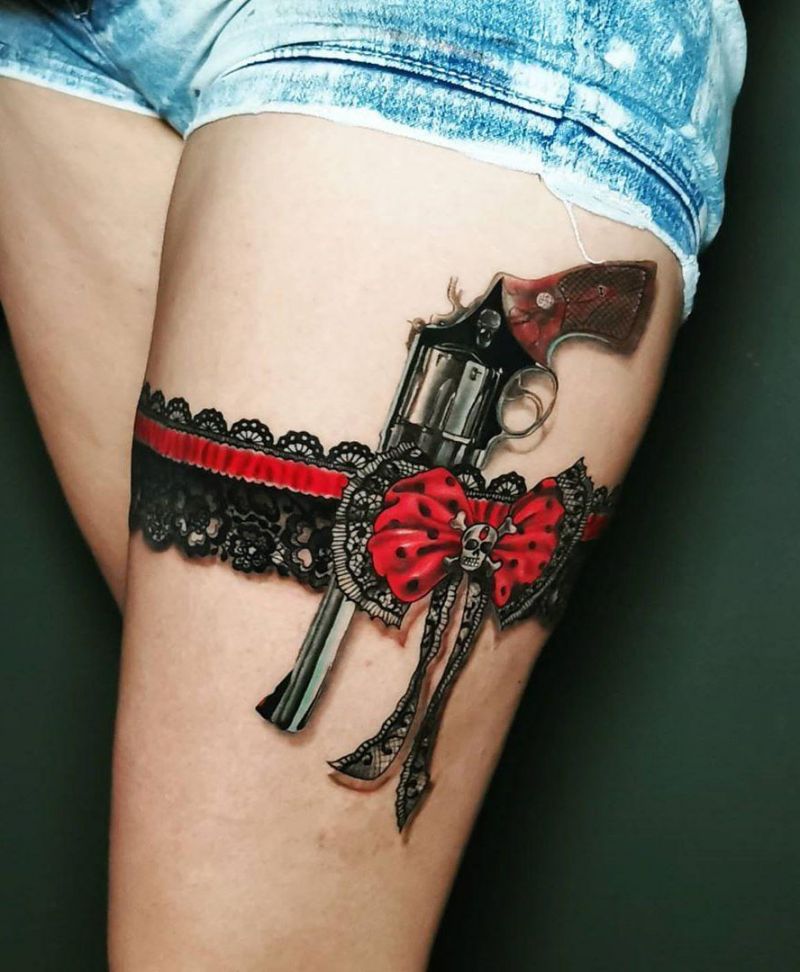 30 Pretty Garter Tattoos Make You Charming